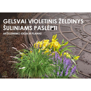 Gėlyno dizainas šulinių dangčiams uždengti