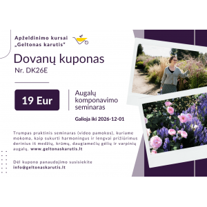 Dovanų kuponas „Augalų komponavimo seminaras“