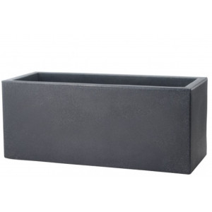 Vazonas 60x25x25cm antracitas Schio Cassa 60, plastikinis