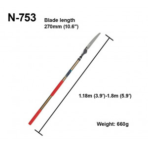 Genėjimo pjūklas ilgu kotu Nishigaki Nobinoko N-753 1,8m