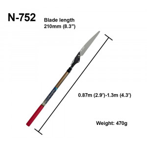 Genėjimo pjūklas ilgu kotu Nishigaki Nobinoko N-752 1,3m